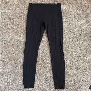 Black Athleta High-Waisted Leggings